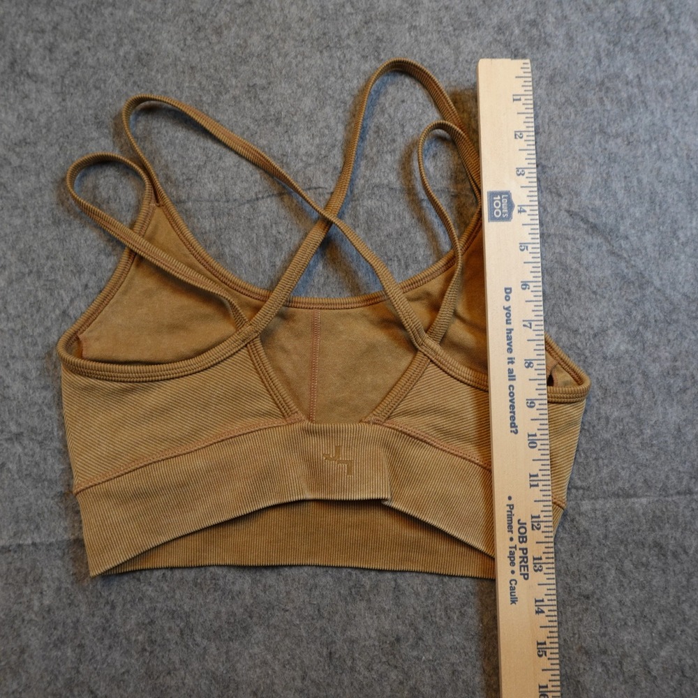 JoyLab Tan Crossback Ribbed Sports Bra - Picture 5 of 6